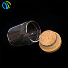 650ml 4 couvercle en bambou en verre hermétique d'ODM 650ml de boîtes métalliques d'entreposage en pot d'once