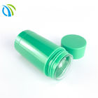 Ovale blanc en plastique vert du couvercle 15ml des conteneurs 4.5g du baume à lèvres 0.15oz