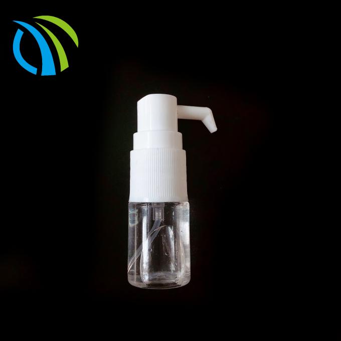 Pulvérisateur nasal médical de mini vis à nervures 18mm blanche pour la bouteille de l'espace libre 15ml