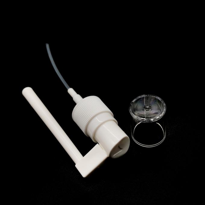 pulvérisateur nasal de longue de pulvérisation de bec de bouche pompe orale médicale en plastique blanche de jet