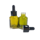 18/415 bouteille de parfum vide en verre cosmétique du vert de bouteille de compte-gouttes 30ml
