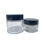 Les pots en verre cosmétiques observent la crème met 30ml transparent en bouteille matériel du rond pp