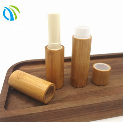 GV en bambou instantané blanc de caisse de lèvre de Mini Lip Balm 5.5ml 10g de tubes vides de lustre