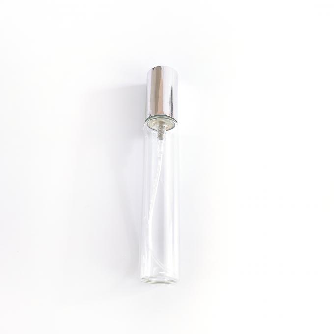 Bouteille de parfum rechargeable en verre argentée claire de 30ml 50ml 100ml