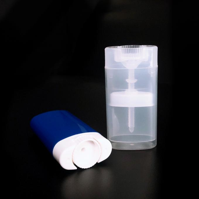 mini conteneur en plastique vide de stick déodorant de bouteille de baume à lèvres de tube du rouge à lèvres 15g