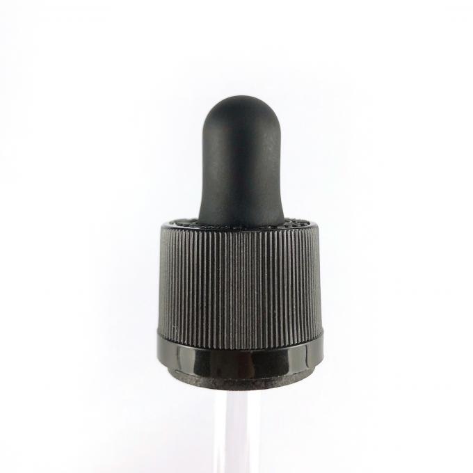 18/415 compte-gouttes d'oeil liquide clair de médecine de compte-gouttes liquides avec les pipettes de silicone d'astuce d'ampoule et en verre
