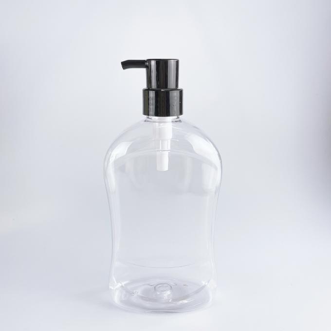 Pompes cosmétiques de 28/410 de lotion lotion de shampooing adaptées aux besoins du client par pompe en plastique noire pour la bouteille pompe à nervures de lotion de bouteille de 33 millimètres